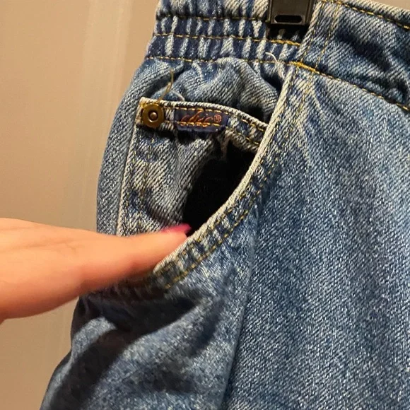 Chic Vtg USA Highwaist Straight Leg Jeans Women 18 Tall 100% Cotton 80s/90s Mom - Picture 9 of 16
